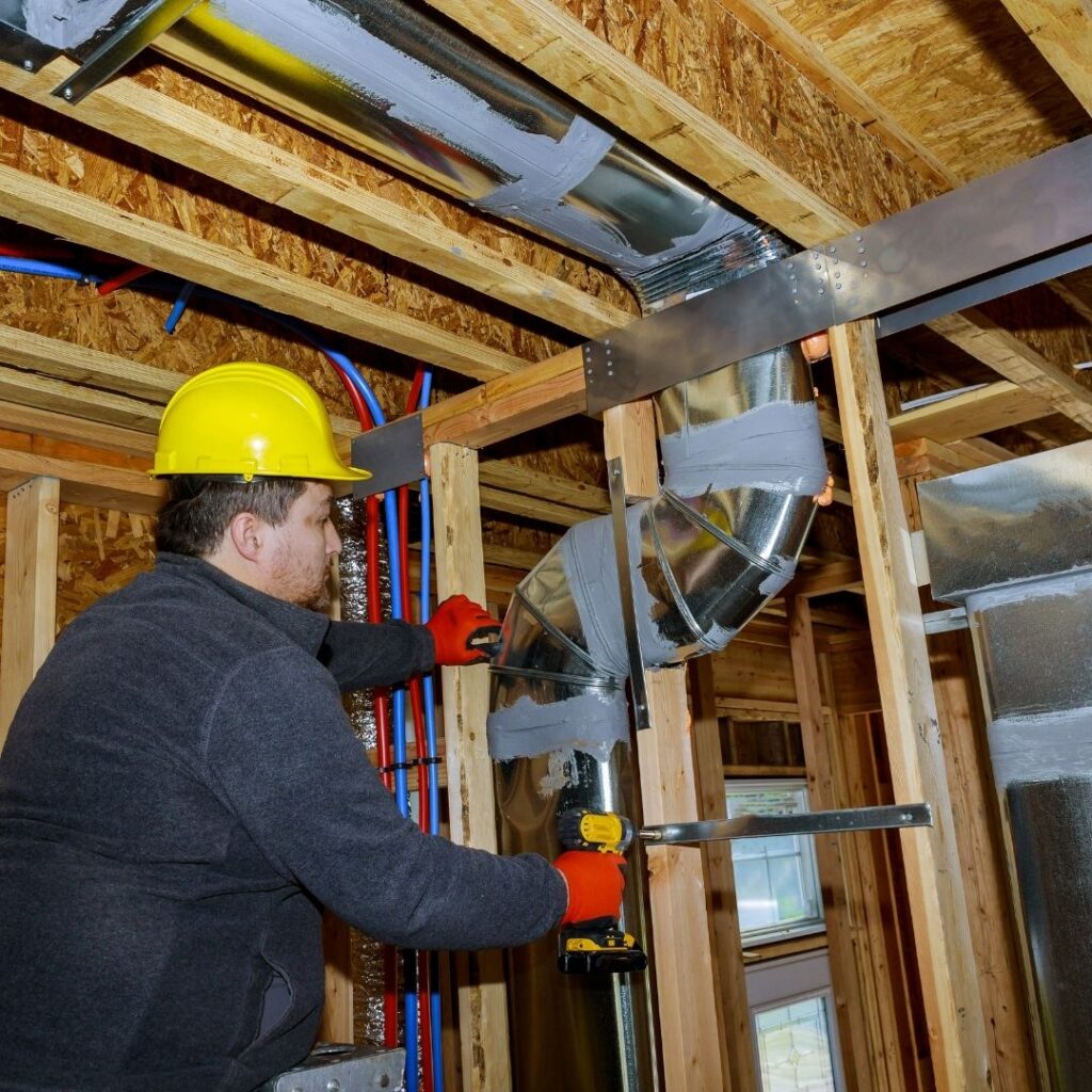 zoned air conditioning installation